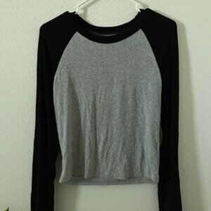 Women's DAZY Gray Long Sleeve Shirt (L)